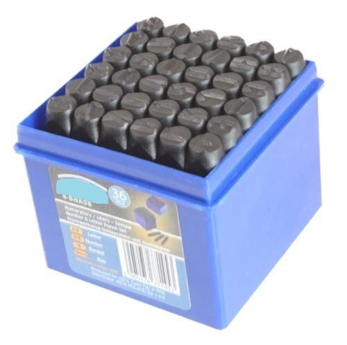 Set punzoni alfanumerici - set, 5
