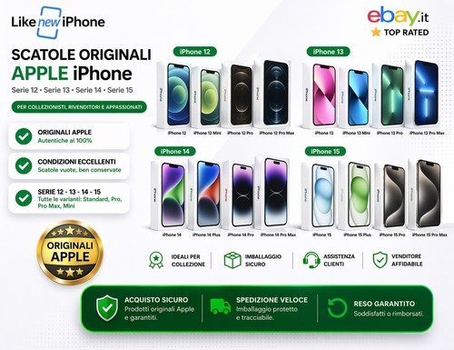 Scatole vuote originali apple - scatole,