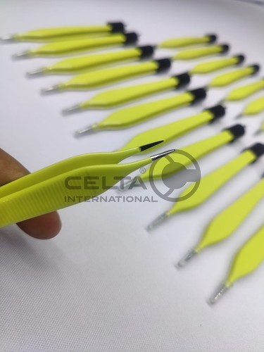 Pinza adson bipolare gialla - adson,